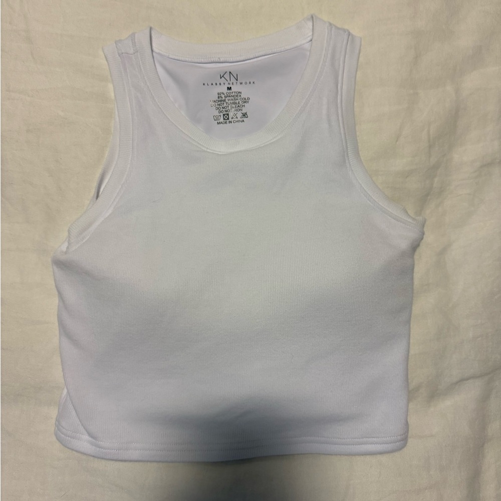 Klassy Network Bamboo Scoop Neck Brami Tank (Crop)